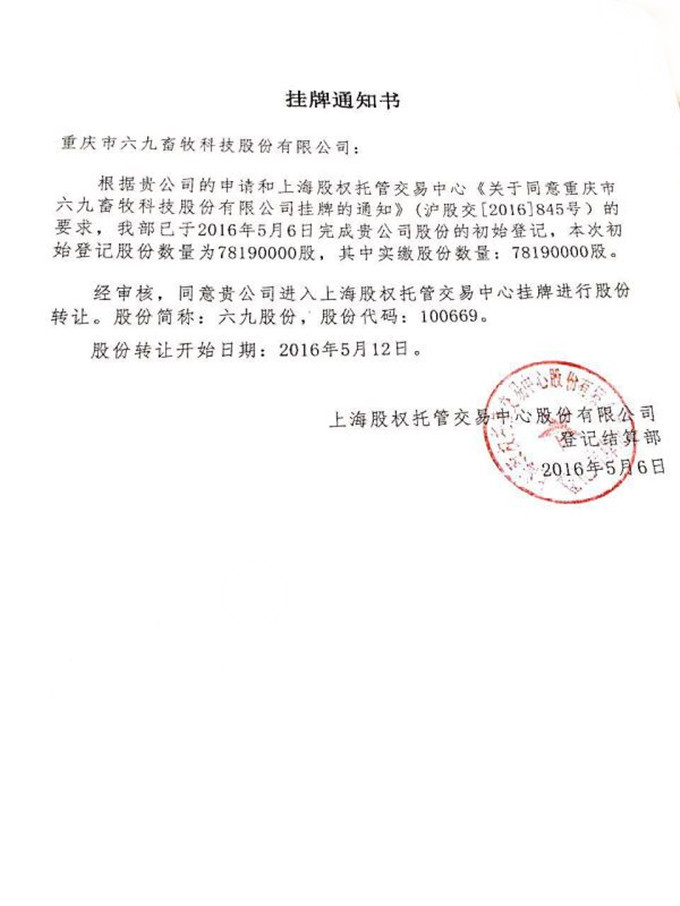 69股份股票代碼100669